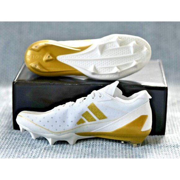New! Size: 7 Men | ADIDAS Adizero Electric+ White/Gold IE3287 Football/Soccer - Picture 13 of 16